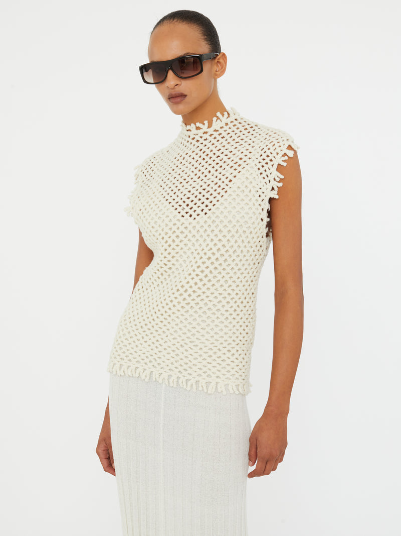 Lattice Knit Tank Dress - Image 2