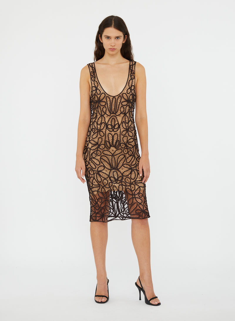 Meander Lace Tank Dress - Image 5
