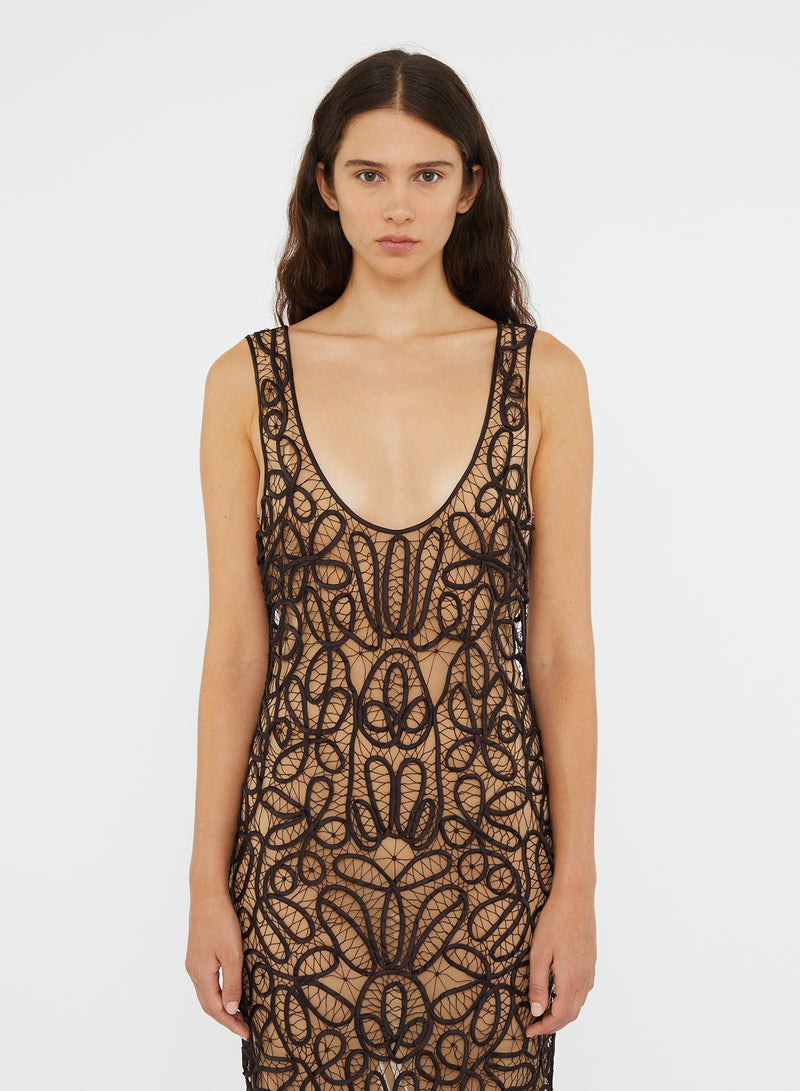 Meander Lace Tank Dress - Image 2