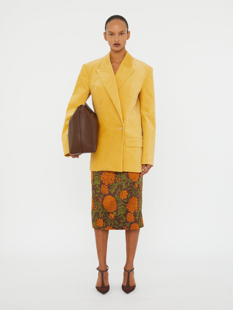 Upholstered Brocade Skirt - Image 2