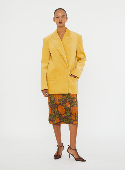 Upholstered Brocade Skirt
