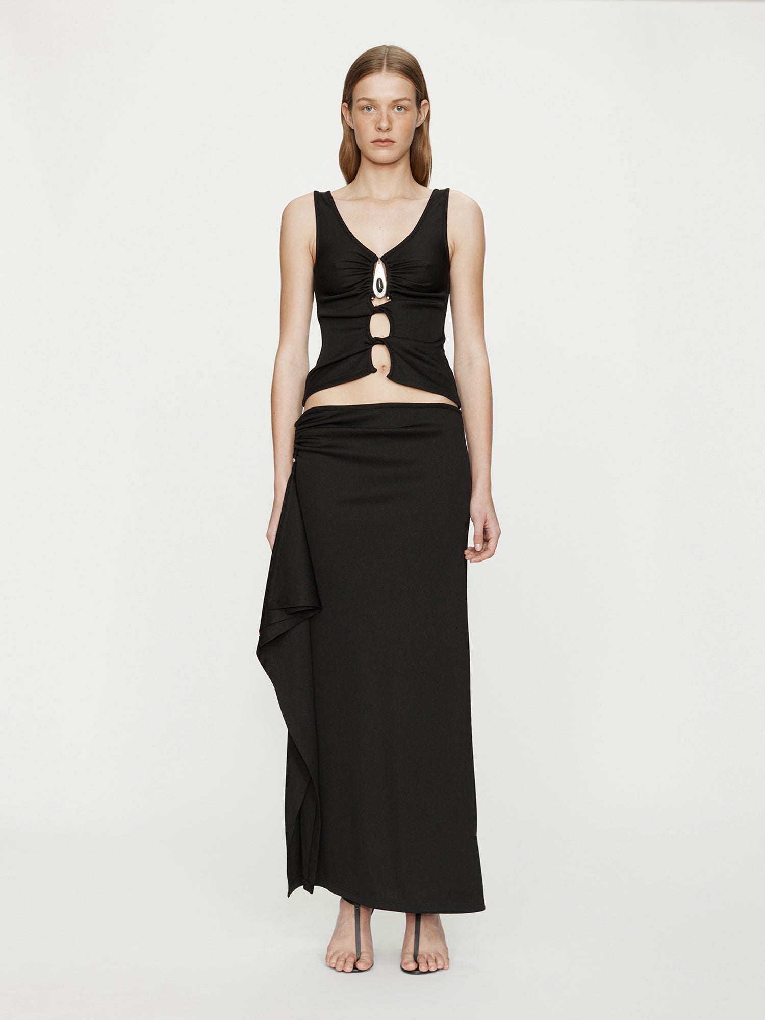 Crystal Pendant Open Twist Tank