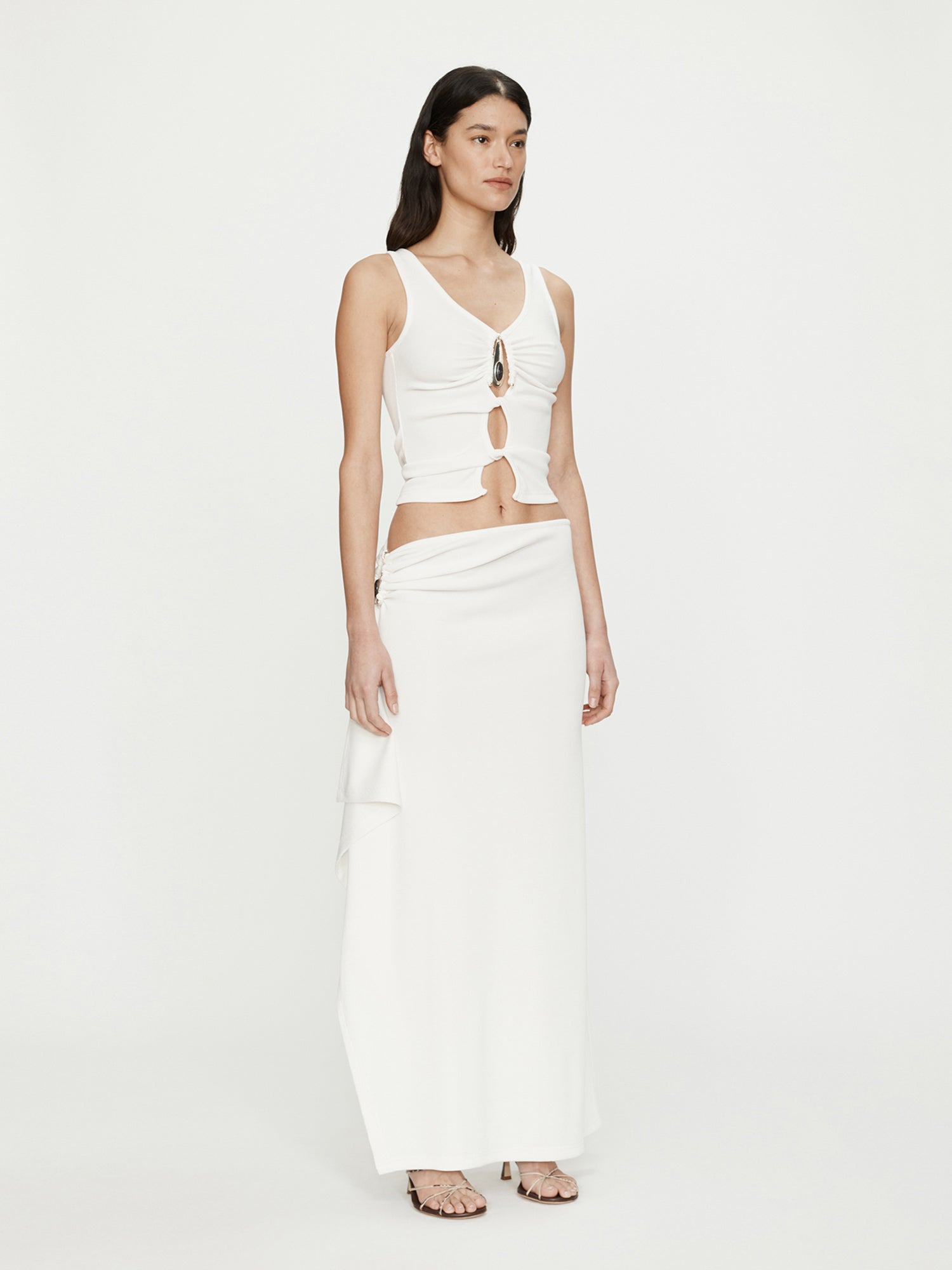 Crystal Pendant Cascade Skirt