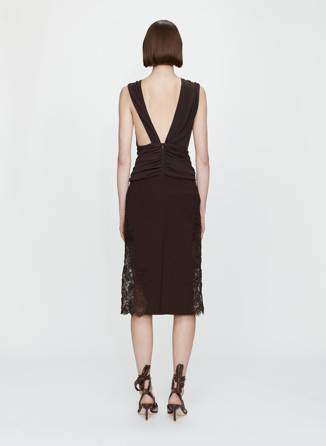 Stone Pin Scarf Drape Top