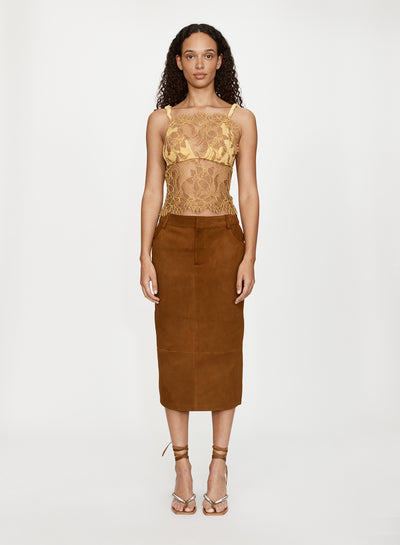 Aluna Lace Draped Top