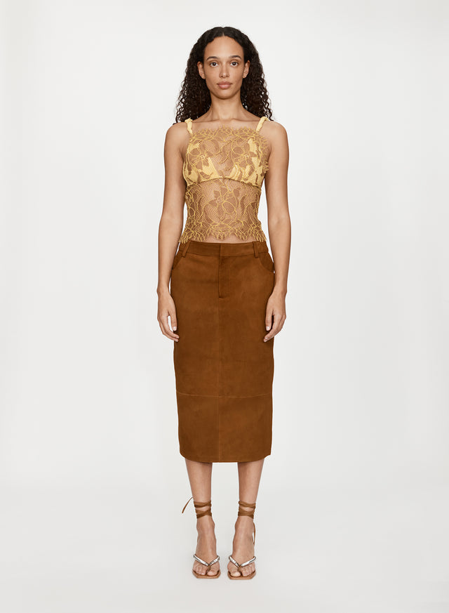 Aluna Lace Draped Top