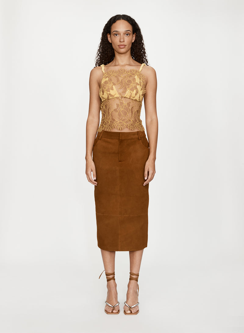 Aluna Lace Draped Top - Image 1