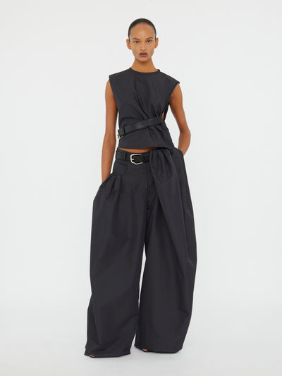 Locus Belted Taffeta Tank