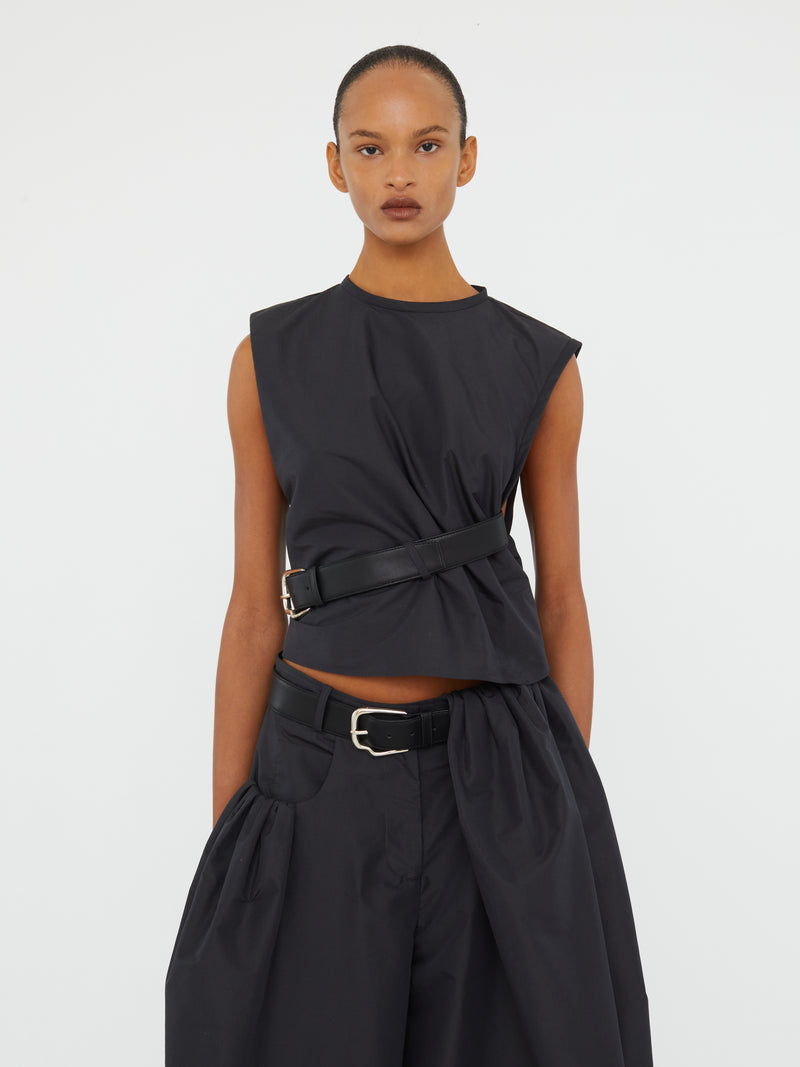 Locus Belted Taffeta Tank - Image 1