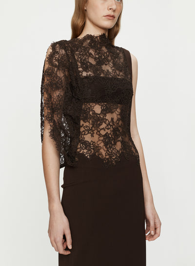 Mahara Floating Lace Column Dress