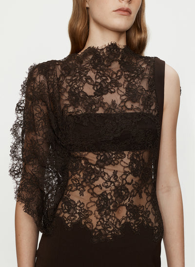 Mahara Floating Lace Column Dress