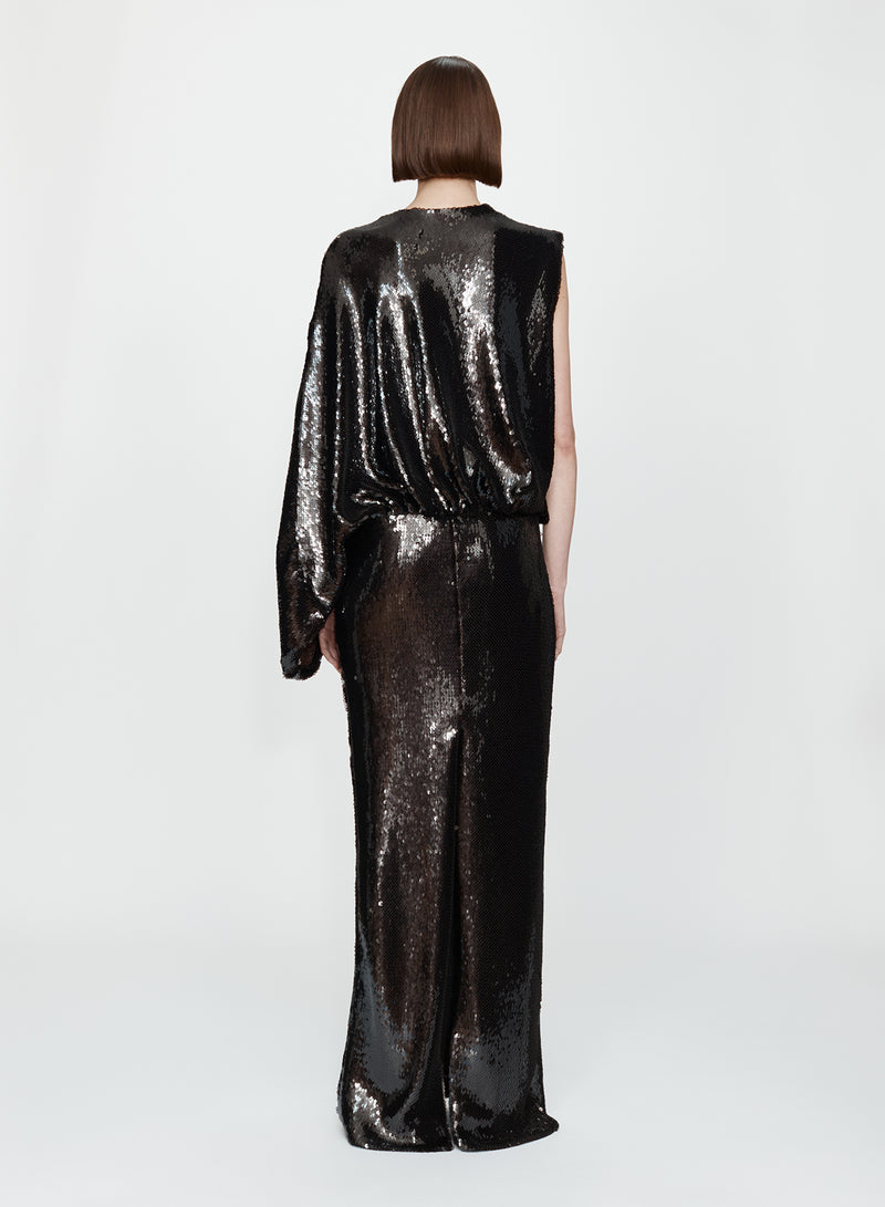 Opaline Sequin Swaddled Gown - Image 5