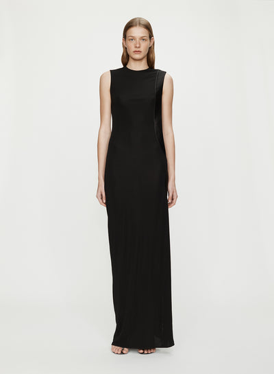 Infinity Cutaway Satin Trimmed Dress