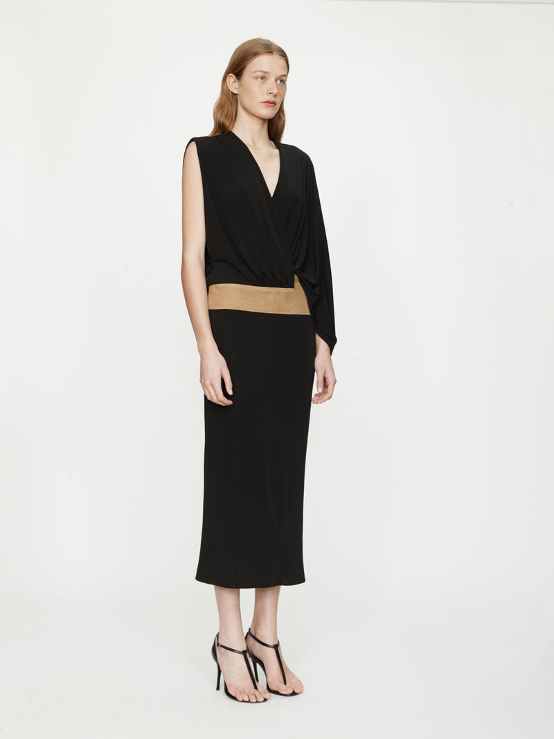 Contour Suede Swaddled Dress - Image 2