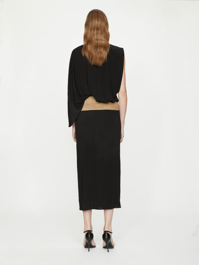 Contour Suede Swaddled Dress