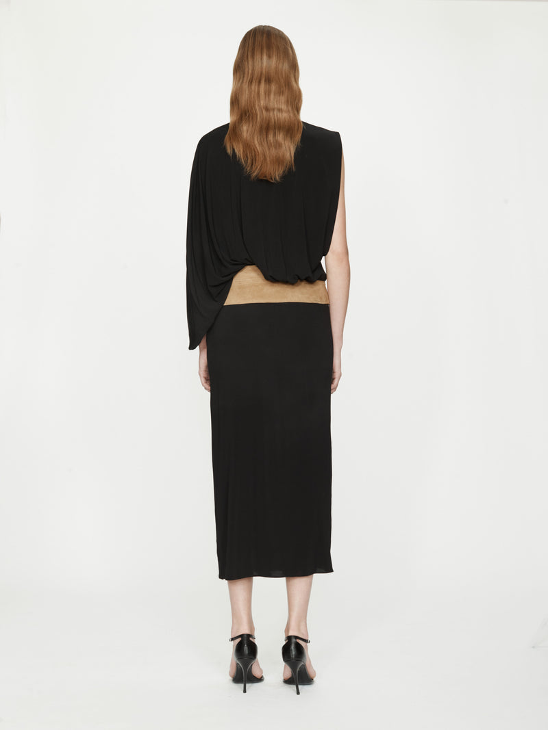 Contour Suede Swaddled Dress - Image 5