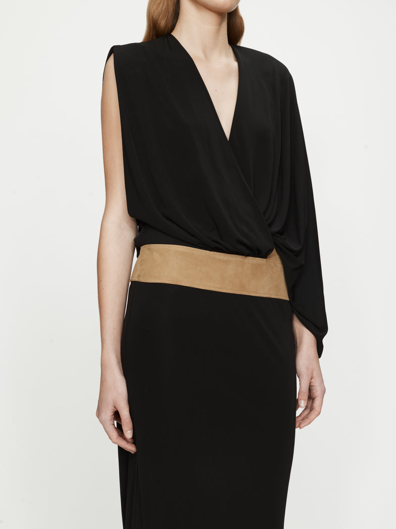 Contour Suede Swaddled Dress - Image 3