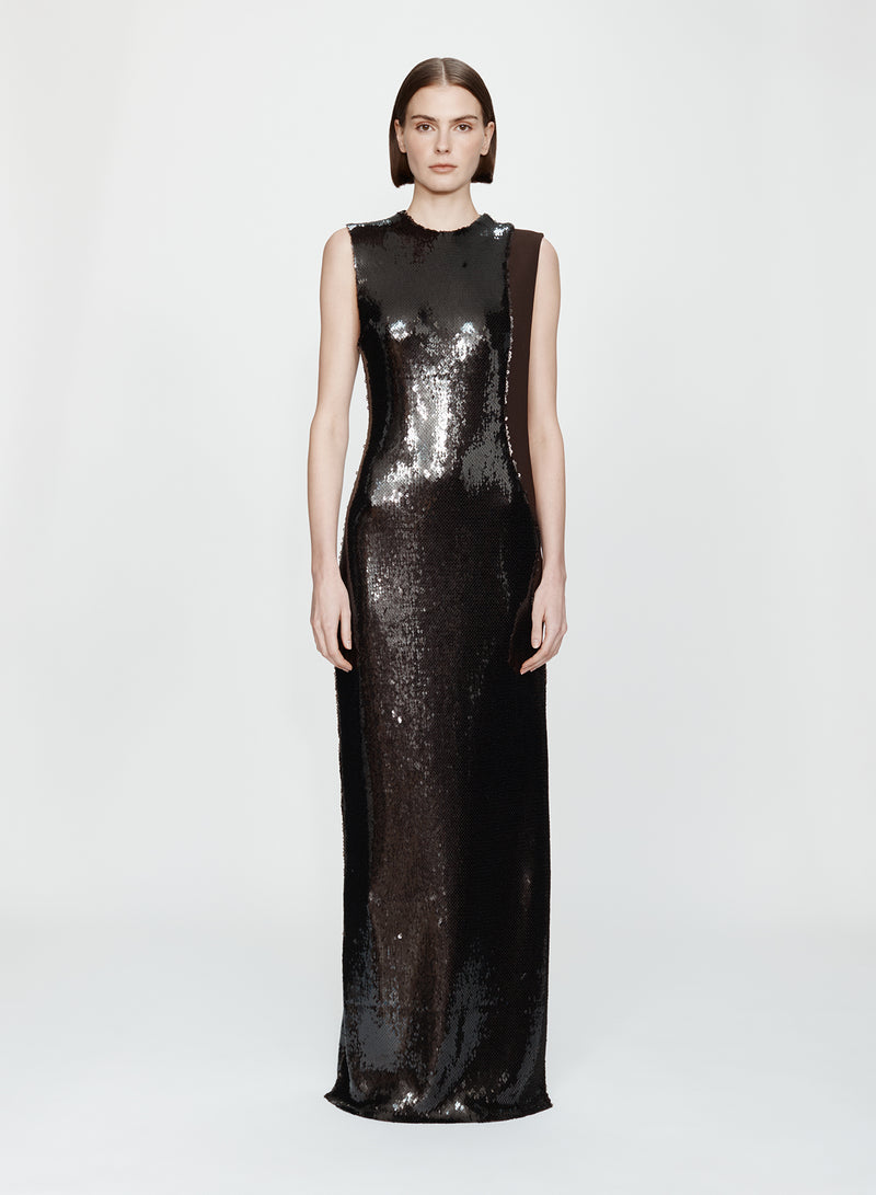 Opaline Sequin Infinity Cutaway Dress - Image 1