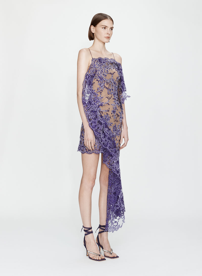 Iris Floating Lace Suspend Mini Dress - Image 2