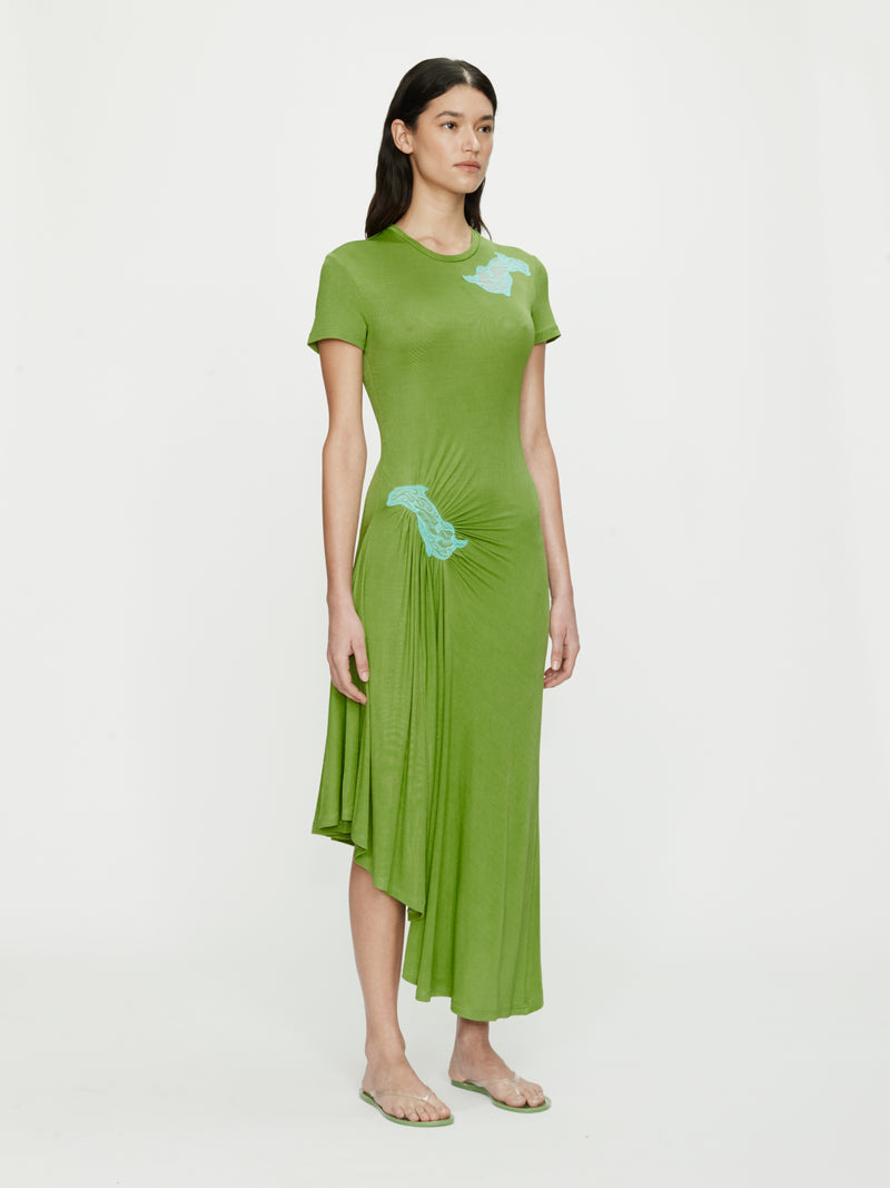 Delphin Lace Rib Tee Dress - Image 3