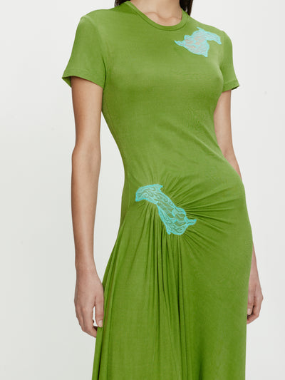 Delphin Lace Rib Tee Dress