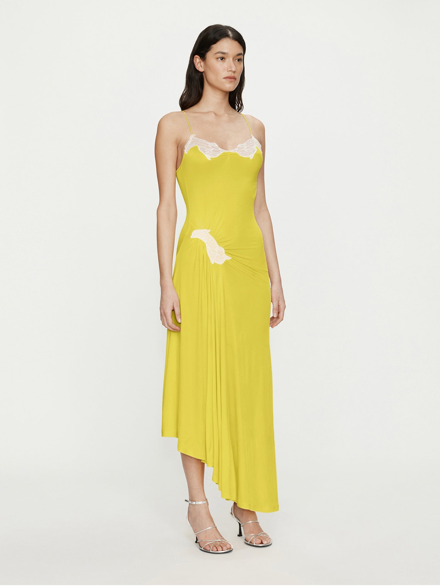 Delphin Lace Rib Cami Dress