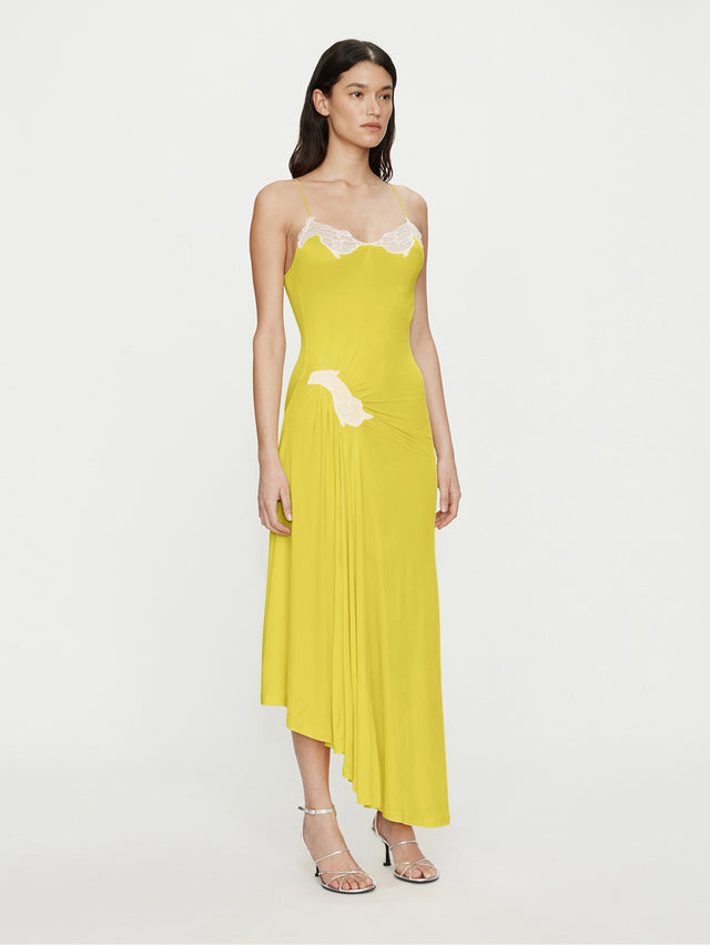 Delphin Lace Rib Cami Dress