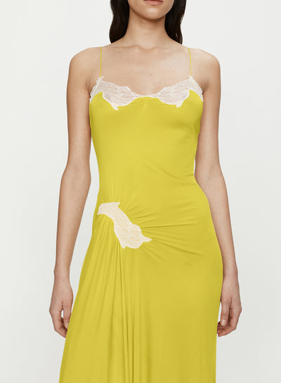 Delphin Lace Rib Cami Dress