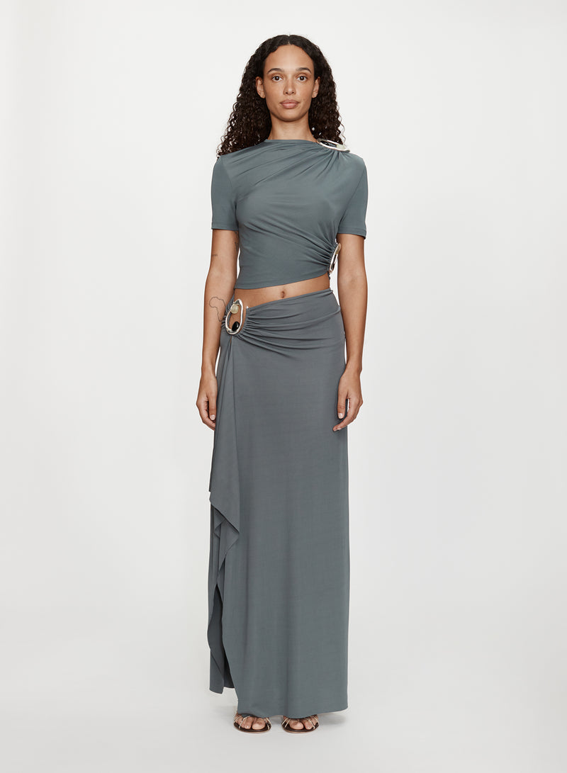 Orica Crystal Cascade Jersey Skirt - Image 1