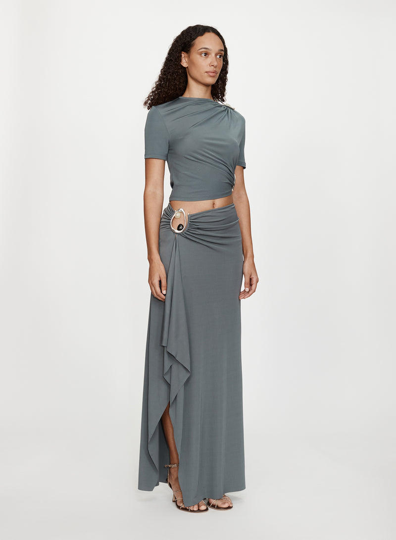 Orica Crystal Cascade Jersey Skirt - Image 2