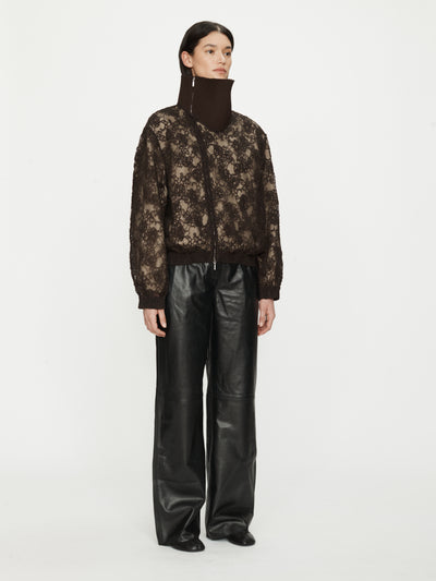 Mahara Lace Bomber Jacket