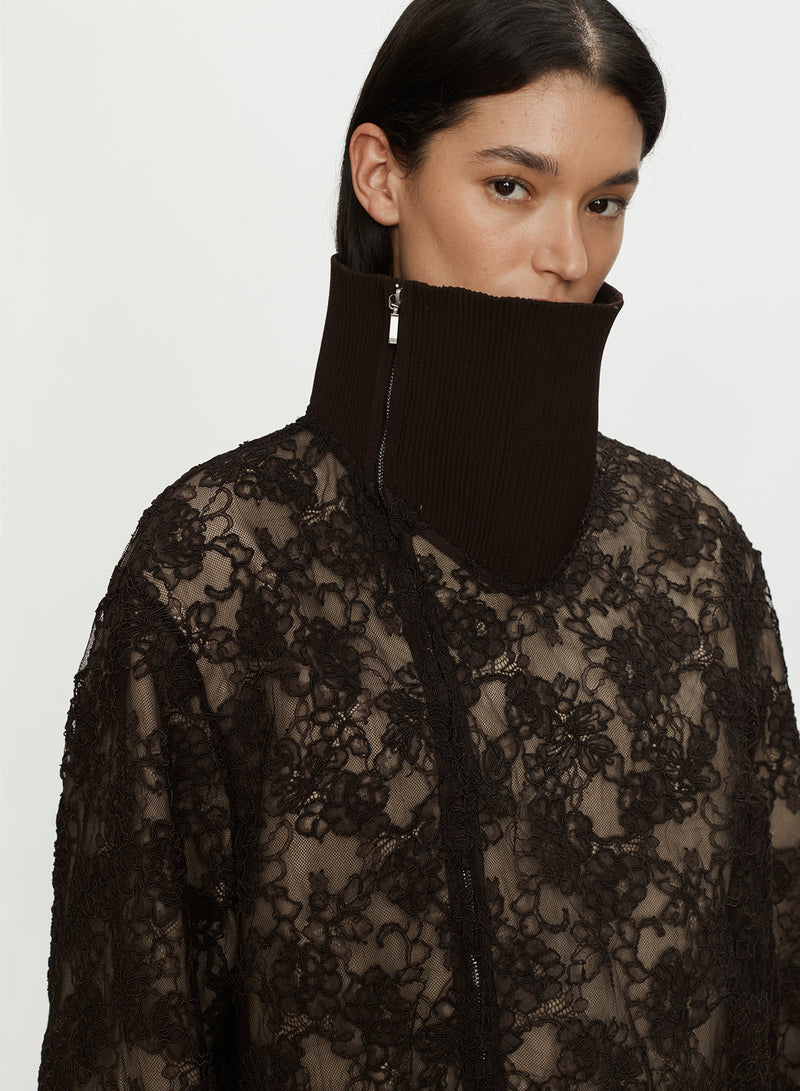 Mahara Lace Bomber Jacket - Image 4