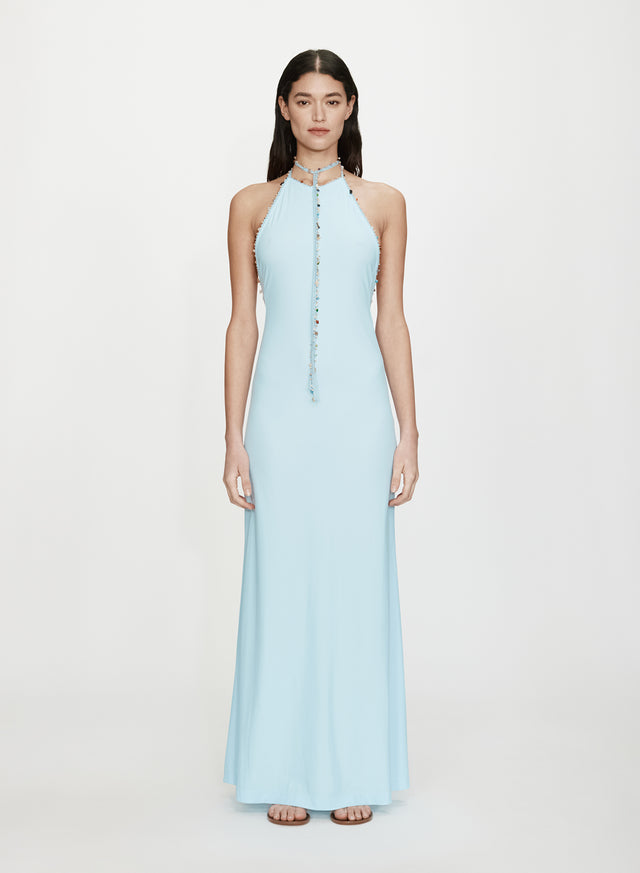 Beach Quartz Halter Lycra Dress