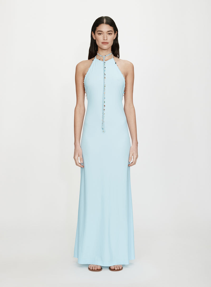 Beach Quartz Halter Lycra Dress - Image 1