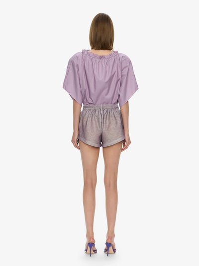 Mirage Palm Poplin Top