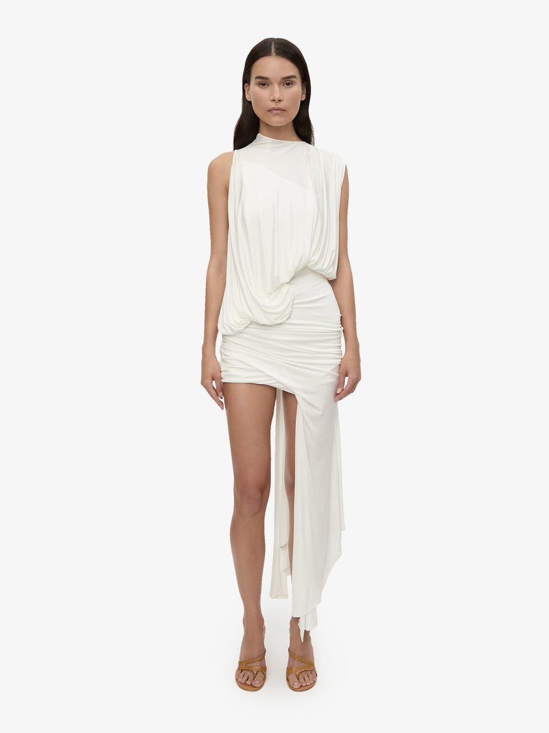 Cumulus Tucked Mini Dress - Image 1