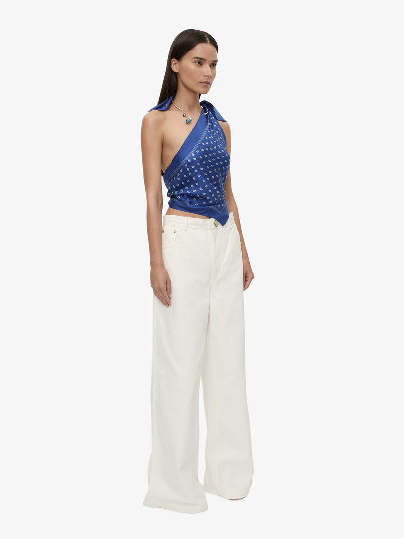 Bandana Scarf Tie Top - Image 4