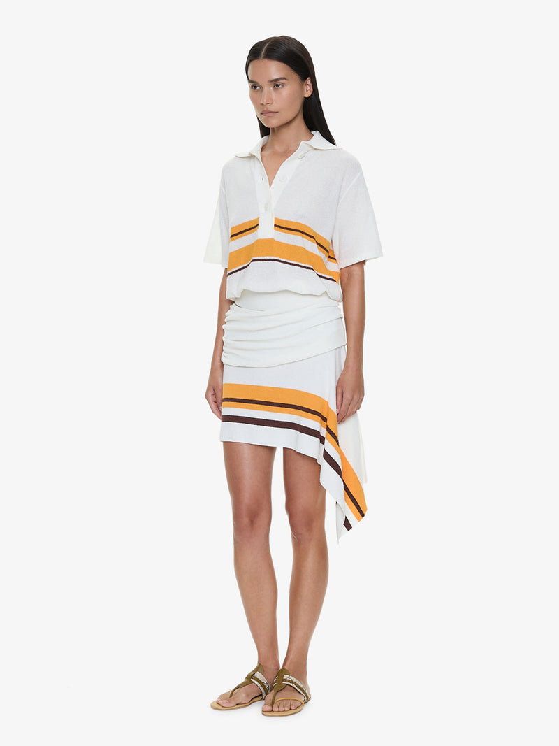 Straccio Knitted Extension Drape Mini Skirt - Image 2