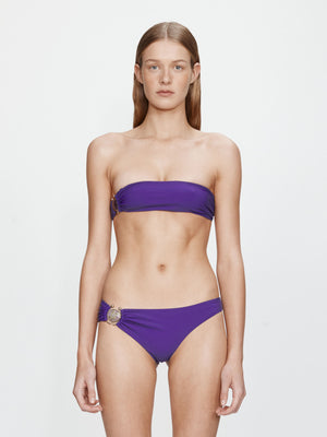 Mineral Stone Side Ruched Bandeau