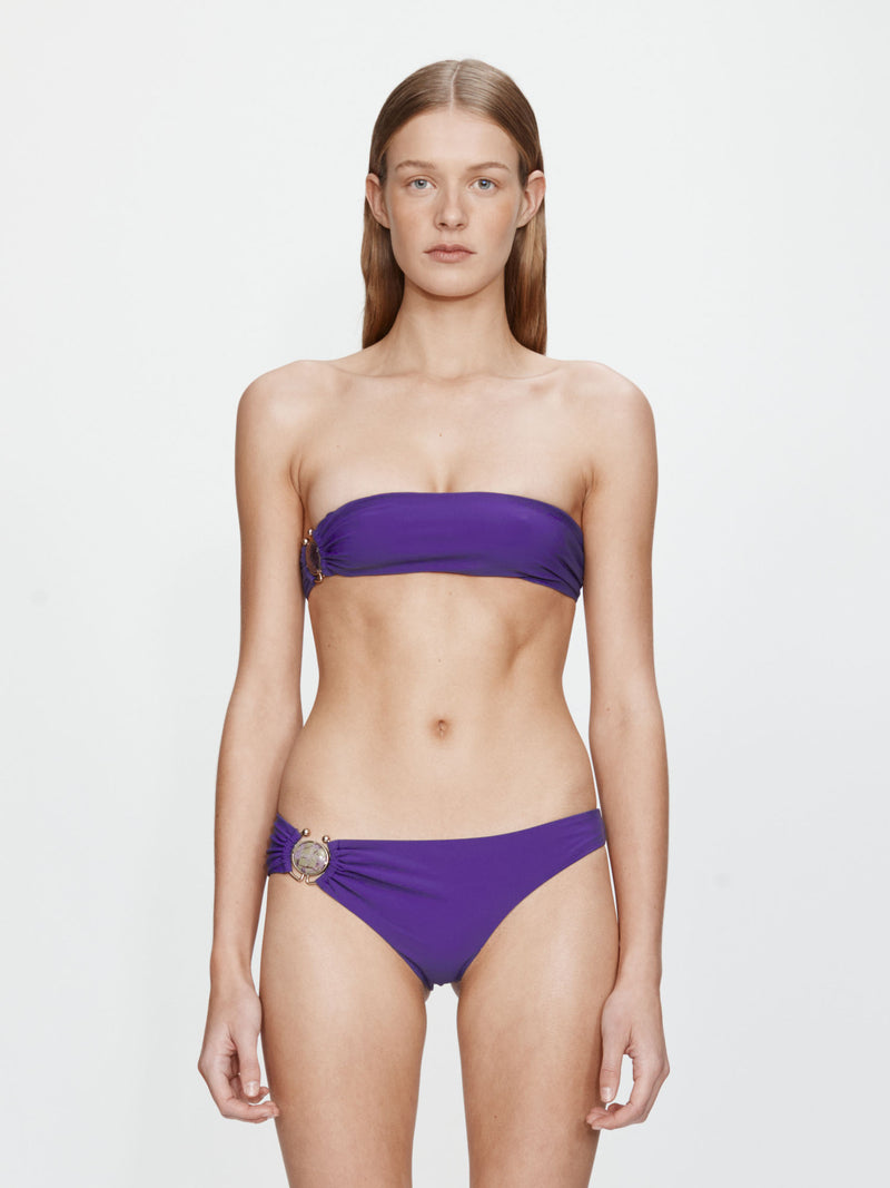 Mineral Stone Side Ruched Bandeau - Image 1