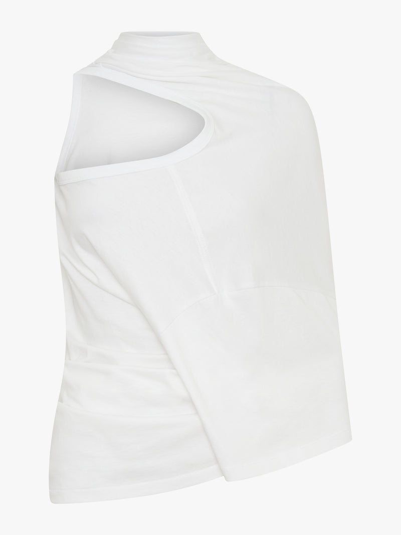 One Shoulder Draped Tee - Image 5