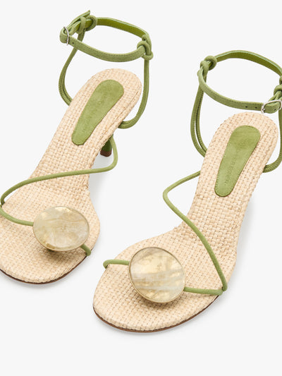 Doma Stoned Raffia Heel