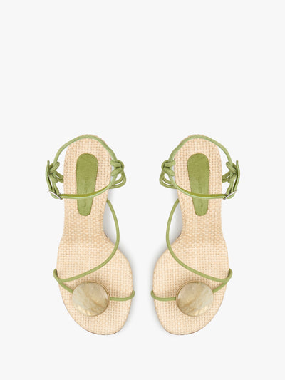 Doma Stoned Raffia Heel