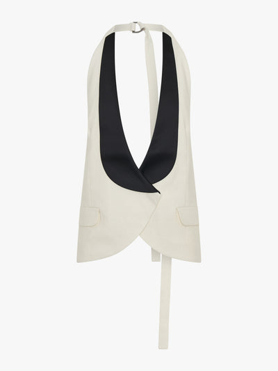 Tuxedo Contrast Silk Vest