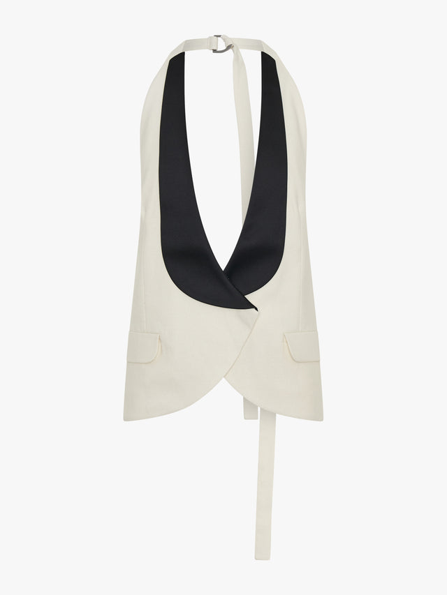 Tuxedo Contrast Silk Vest