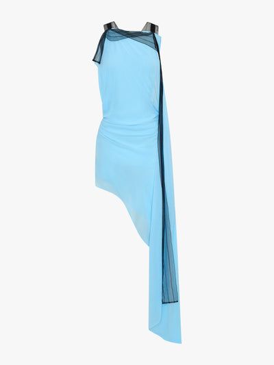 Framed Floating Silk Dress