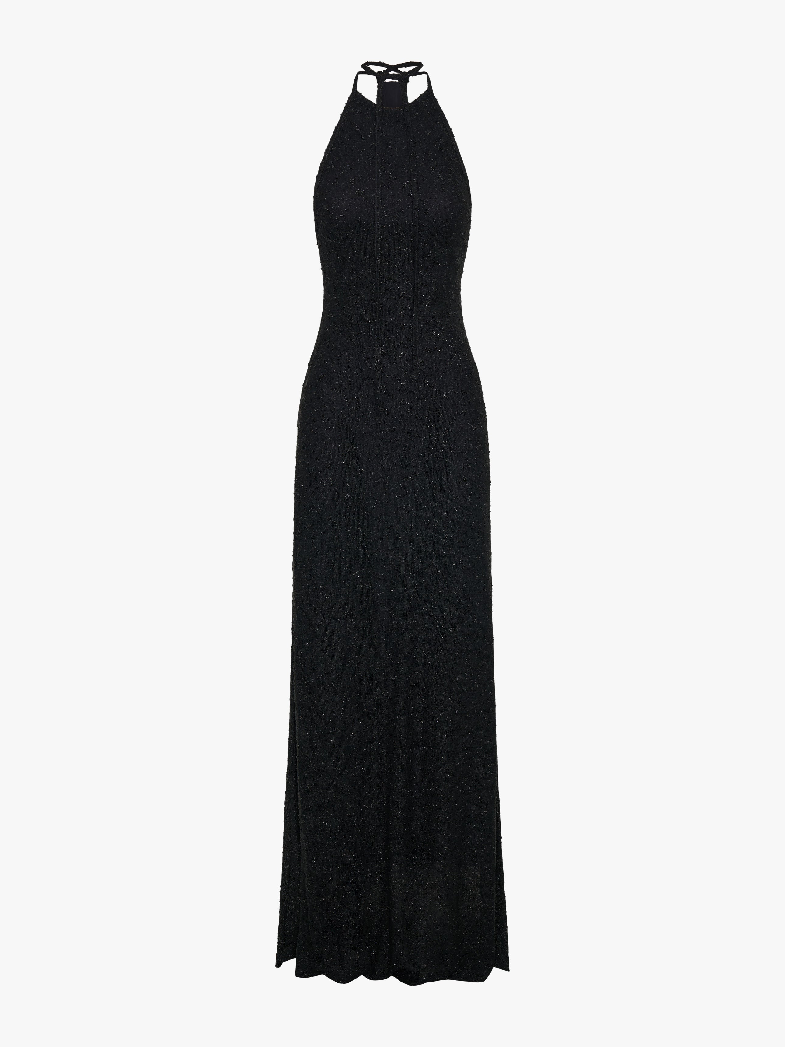 Imber Metallic Halter Dress