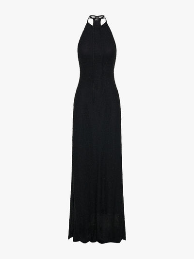 Imber Metallic Halter Dress