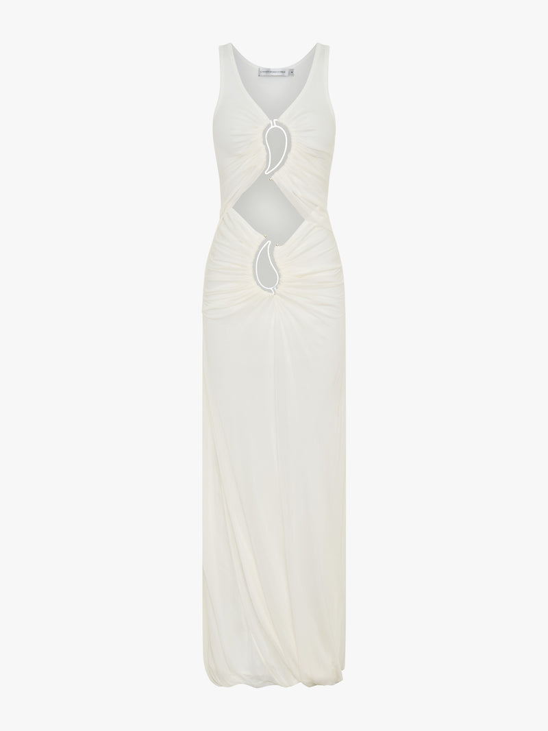 Paisley Overlay Disconnect Encased Dress - Image 5