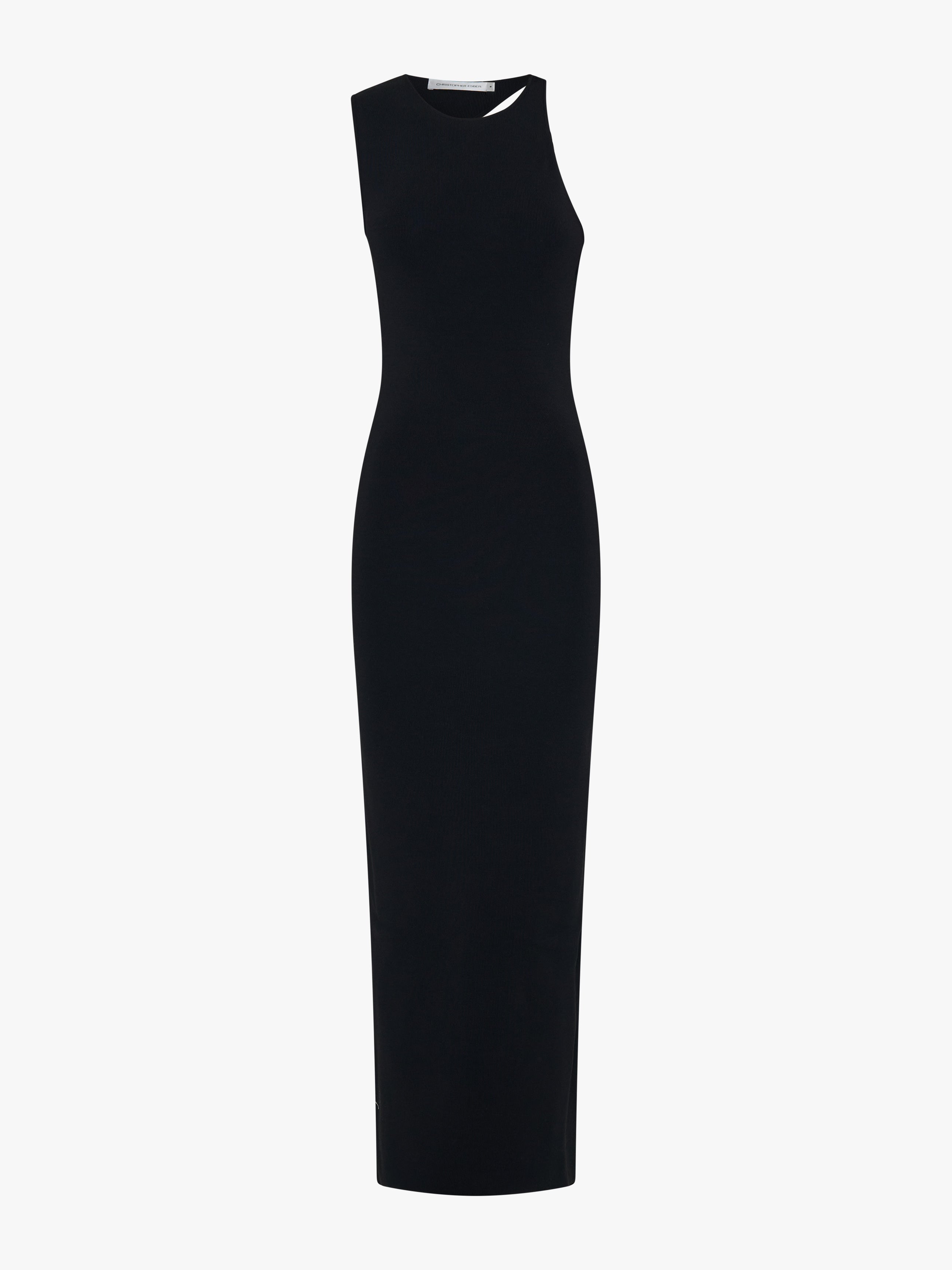 Encased Nature Resin Knit Column Dress
